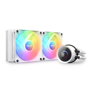 WATER COOLER 240MM NZXT KRAKEN 240 RGB, DISPLAY LCD, WHITE - RL-KR240-W1 - Imagem 2