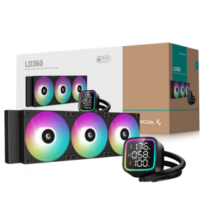 WATER COOLER 360MM DEEPCOOL LD360 AIO, ARGB, BLACK - R-LD360-BKMSN-G-1 - Imagem 2
